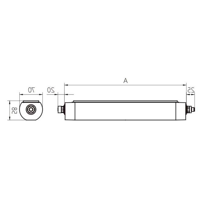 功率30W、尺寸 A= 790 mm x 70 mm、MQAL-60-SWN、A70131